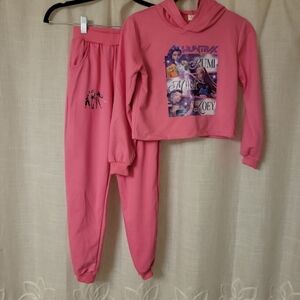 NWT KPop Demon Hunters Pink Hoodie & Jogger Set
